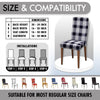 Polyester Spandex Stretchable Printed Chair Cover, MG08