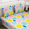 Colorful Printed Bedsheet Trio with pillow covers
