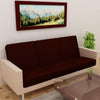 Amber Quilted Waterproof Sofa Seat Protector Cover with Stretchable Elastic, Coffee