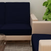 Waterproof Sofa Seat Protector Cover with Stretchable Elastic, Blue