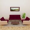 Waterproof Sofa Seat Protector Cover with Stretchable Elastic, Maroon