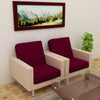 Waterproof Sofa Seat Protector Cover with Stretchable Elastic, Maroon