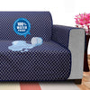 100% Waterproof & Dustproof Pearl Reversible Sofa Seat Protector, Navy Blue & Grey