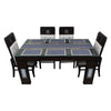 Waterproof & Dustproof Dining Table Runner With 6 Placemats, SA17 - Dream Care Furnishings Private Limited