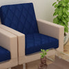 Sapphire Quilted Waterproof Sofa Seat Protector Cover with Stretchable Elastic, Blue