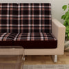 Waterproof Printed Sofa Seat Protector Cover with Stretchable Elastic, Brown - Dream Care Furnishings Private Limited