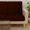 Sapphire Quilted Waterproof Sofa Seat Protector Cover with Stretchable Elastic, Coffee