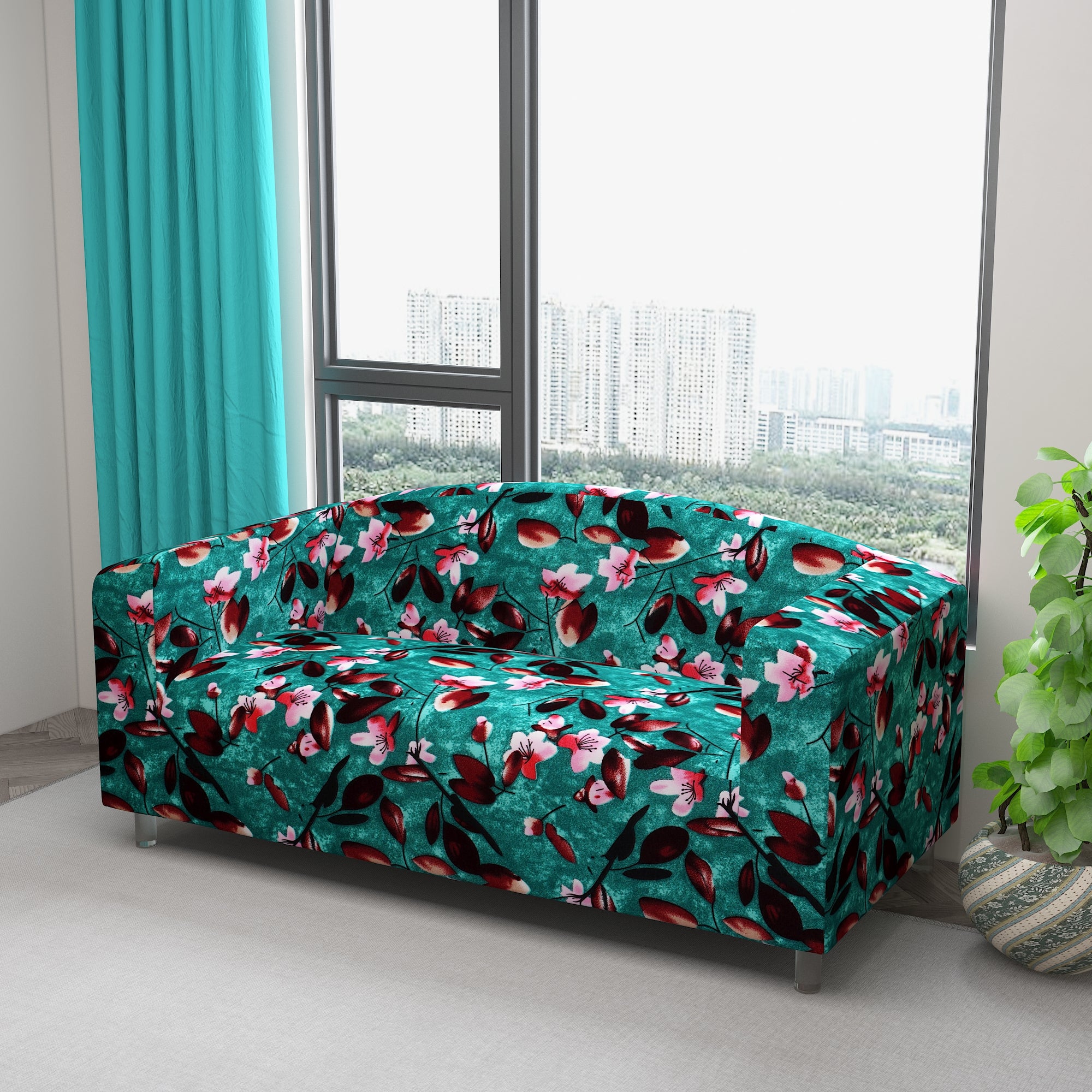 Waterproof Printed Sofa Protector Cover Full Stretchable, SP11 - Dream Care Furnishings Private Limited