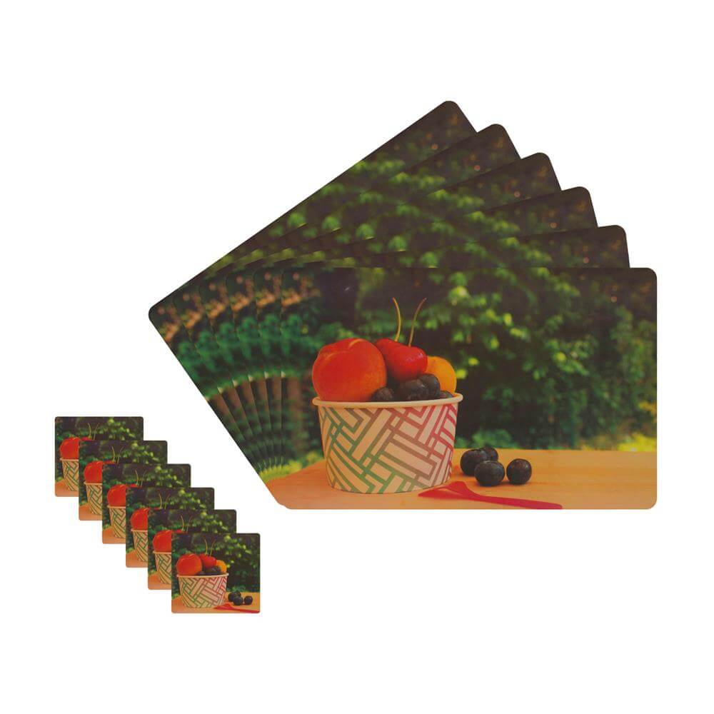 Dining Table Placemats with Coasters, Set of 6, PM42 - Dream Care Furnishings Private Limited