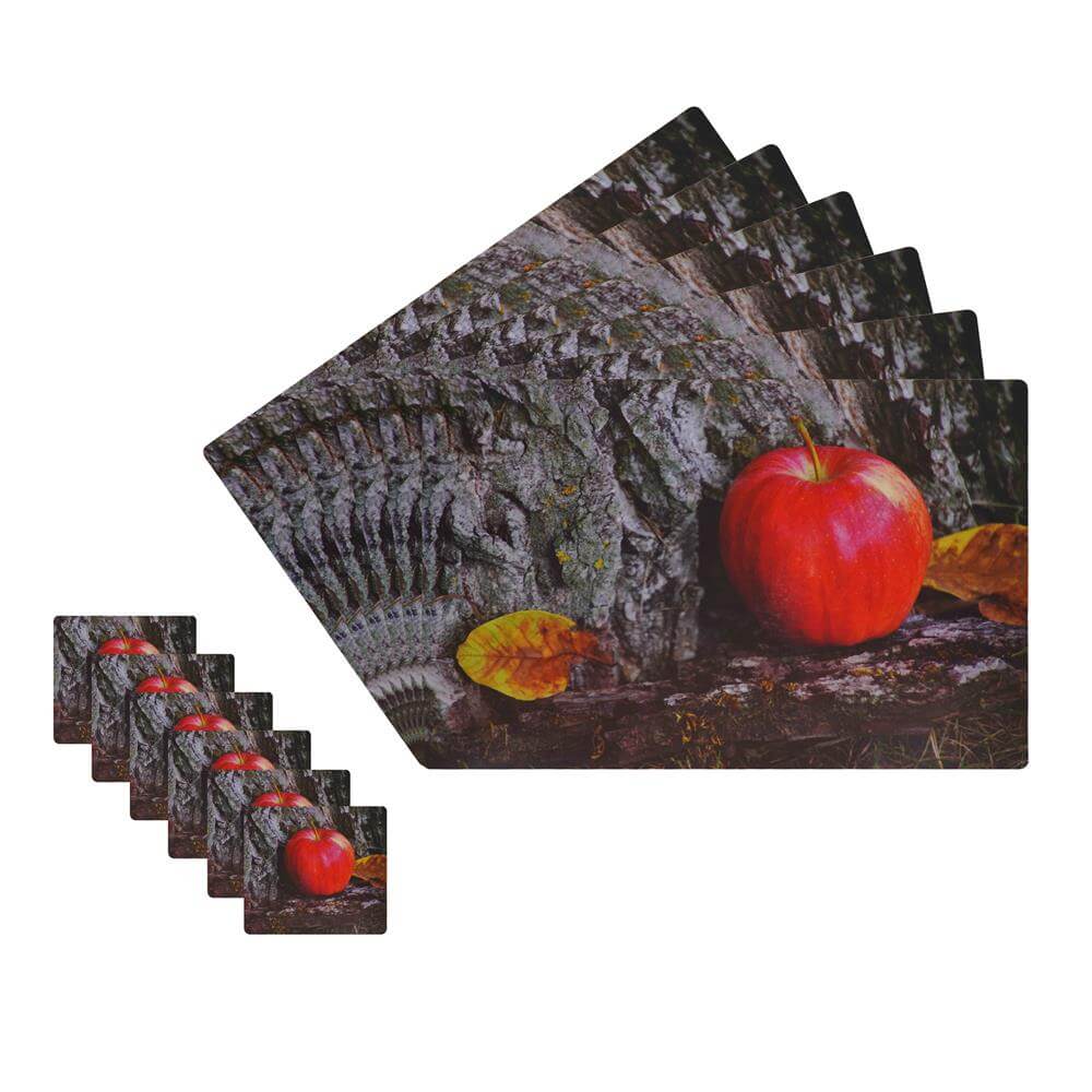 Dining Table Placemats with Coasters, Set of 6, PM47 - Dream Care Furnishings Private Limited