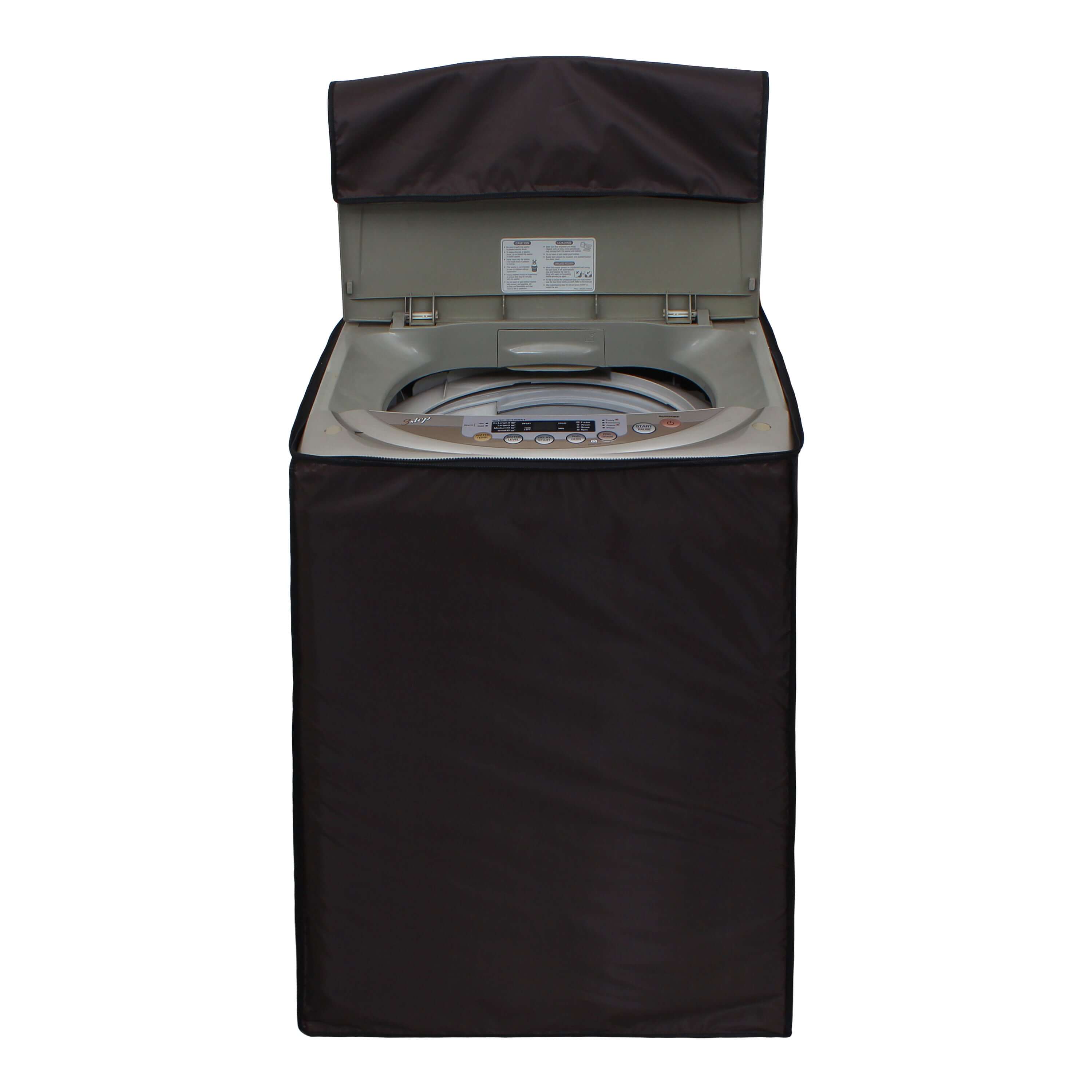 Fully Automatic Top Load Washing Machine Cover, Coffee