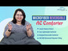 Load and play video in Gallery viewer, AC Comforter Blanket, Microfiber Reversible (Rani Pink, Maroon)