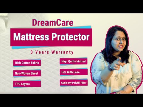 Waterproof Mattress Protector with 360 Degree Elastic Strap, Premium Quilted Sapphire (Beige, Available in 16 Sizes)