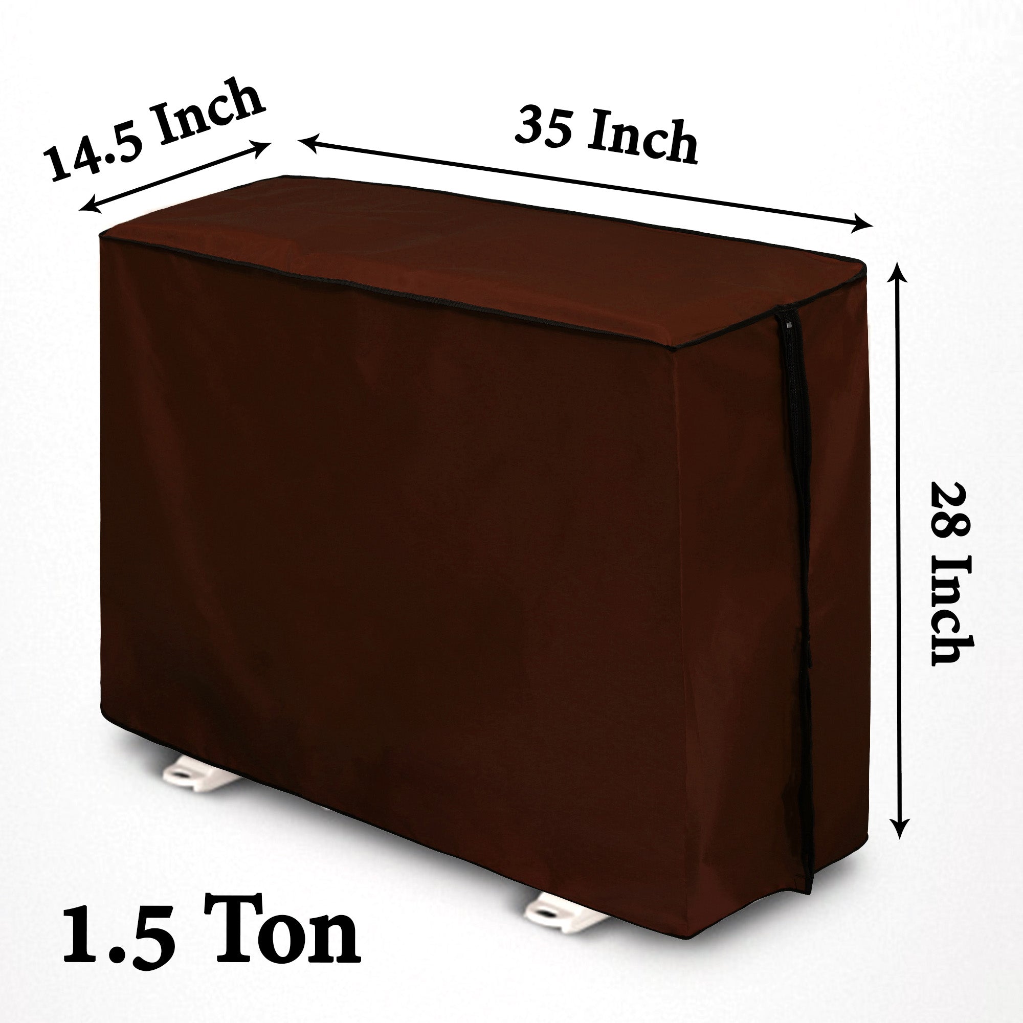 Waterproof and Dustproof Split Outdoor AC Cover, Coffee