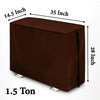 Waterproof and Dustproof Split Outdoor AC Cover, Coffee