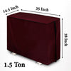 Waterproof and Dustproof Split Outdoor AC Cover, Maroon