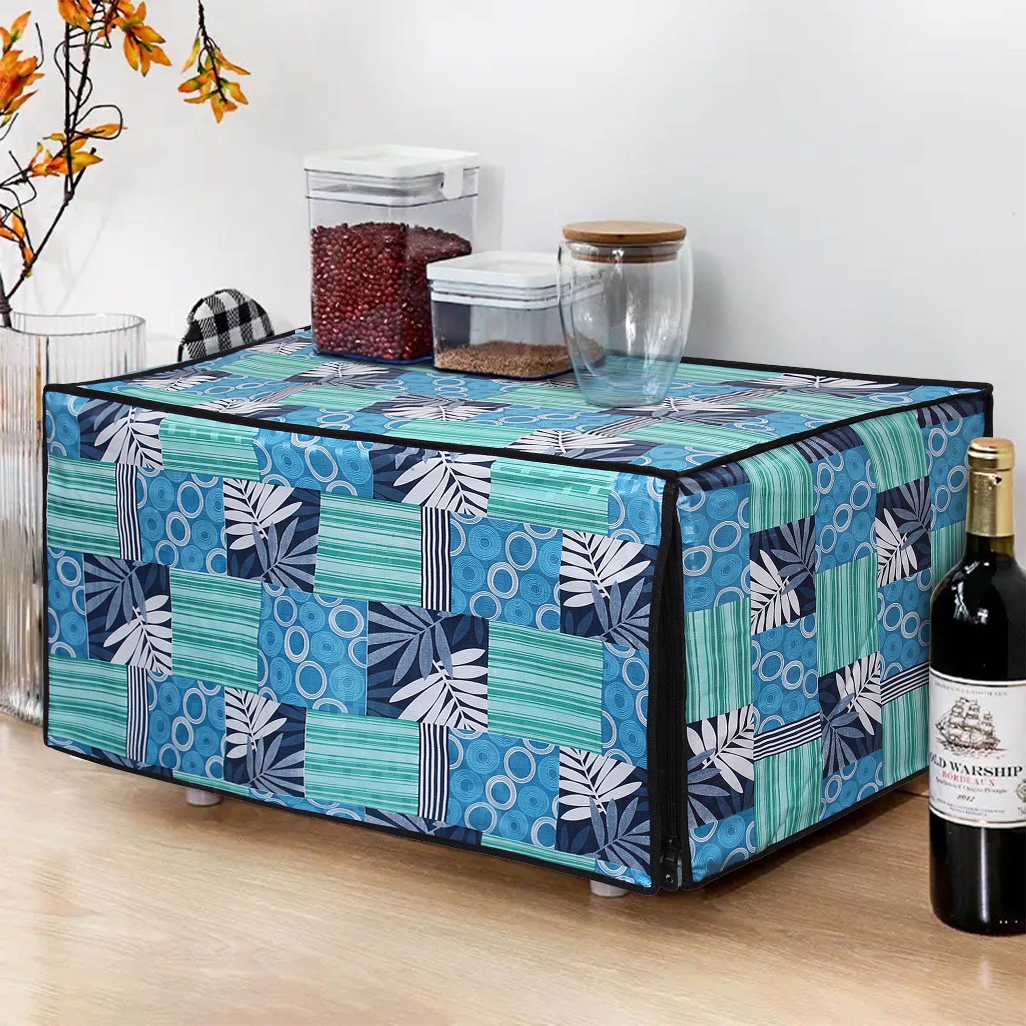 Microwave Oven Cover With Adjustable Front Zipper, SA43