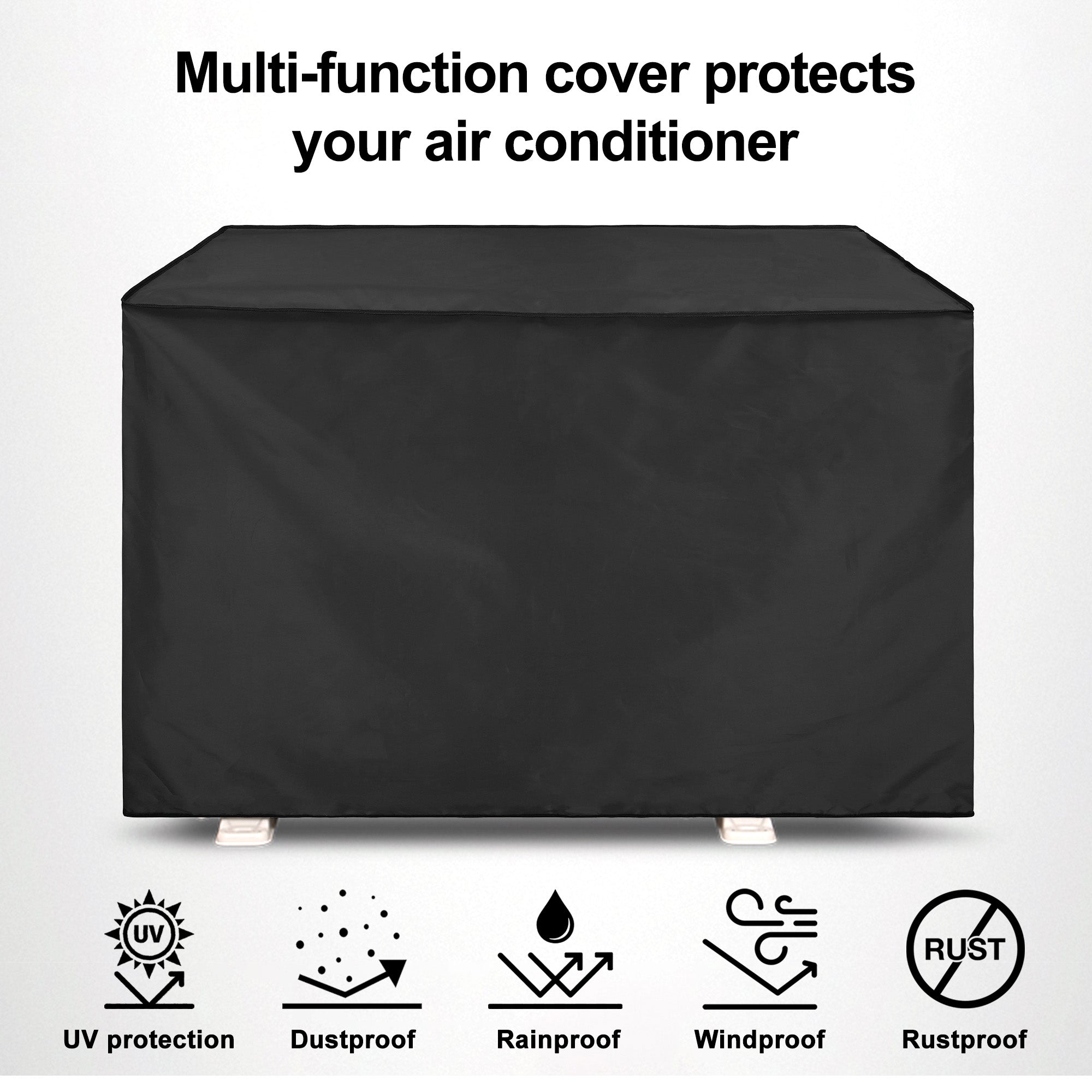 Waterproof and Dustproof Split Outdoor AC Cover, Grey