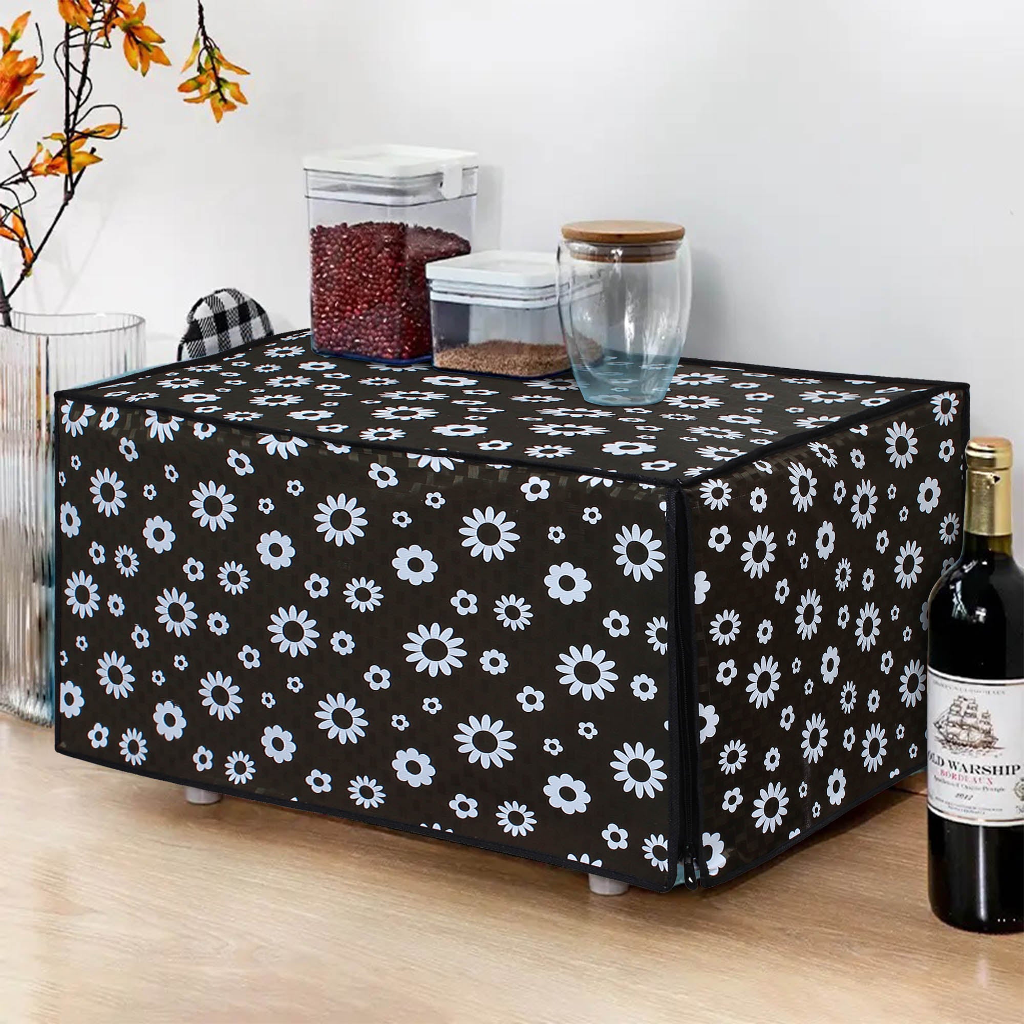 Microwave Oven Cover With Adjustable Front Zipper, SA52
