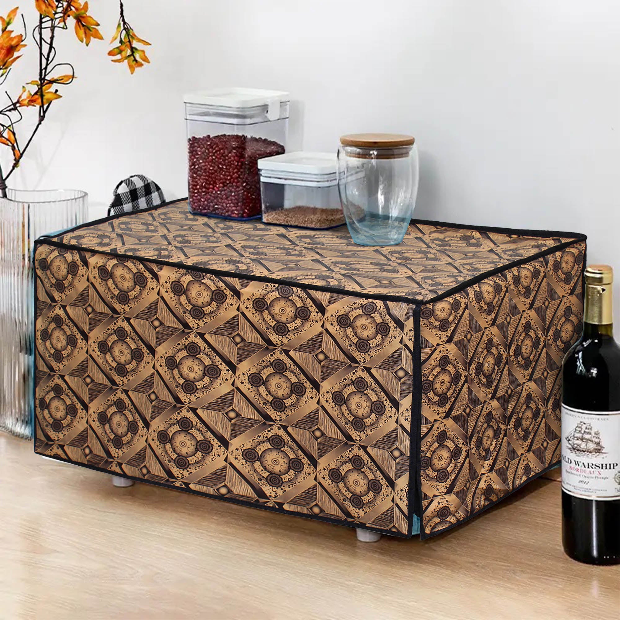 Microwave Oven Cover With Adjustable Front Zipper, SA56