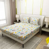 Colorful Printed Flower Design Bedsheet With Pillow Covers | Dream Care