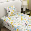 Printed Flower Design Bedsheet With Pillow Covers CHP12 | Dream Care