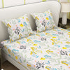 Colorful Printed Flower Design Bedsheet With Pillow Covers | Dream Care