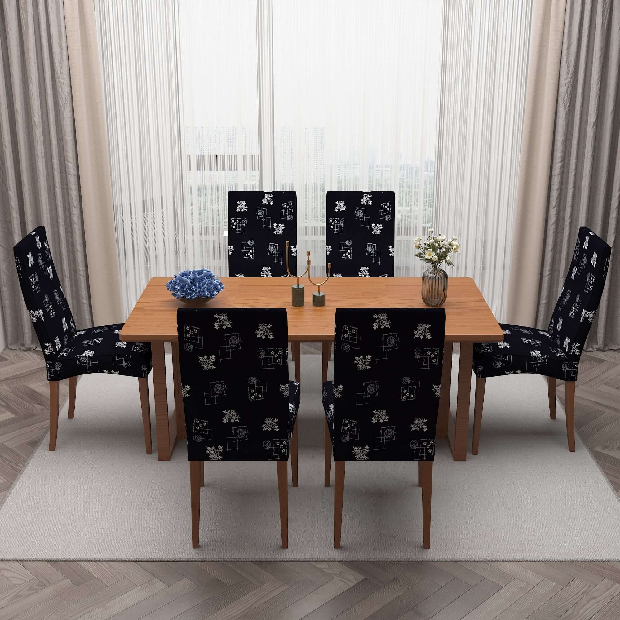 Polyester Spandex Stretchable Printed Chair Cover, MG18