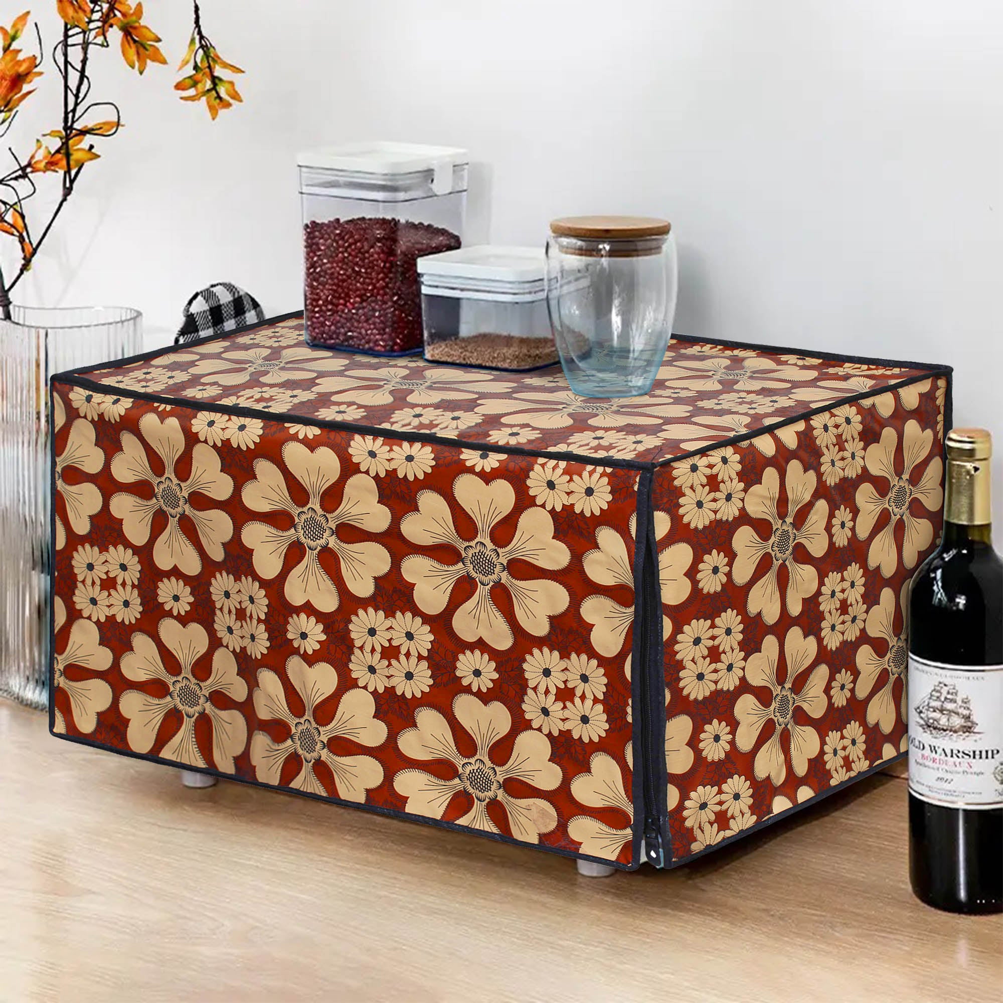 Microwave Oven Cover With Adjustable Front Zipper, SA62