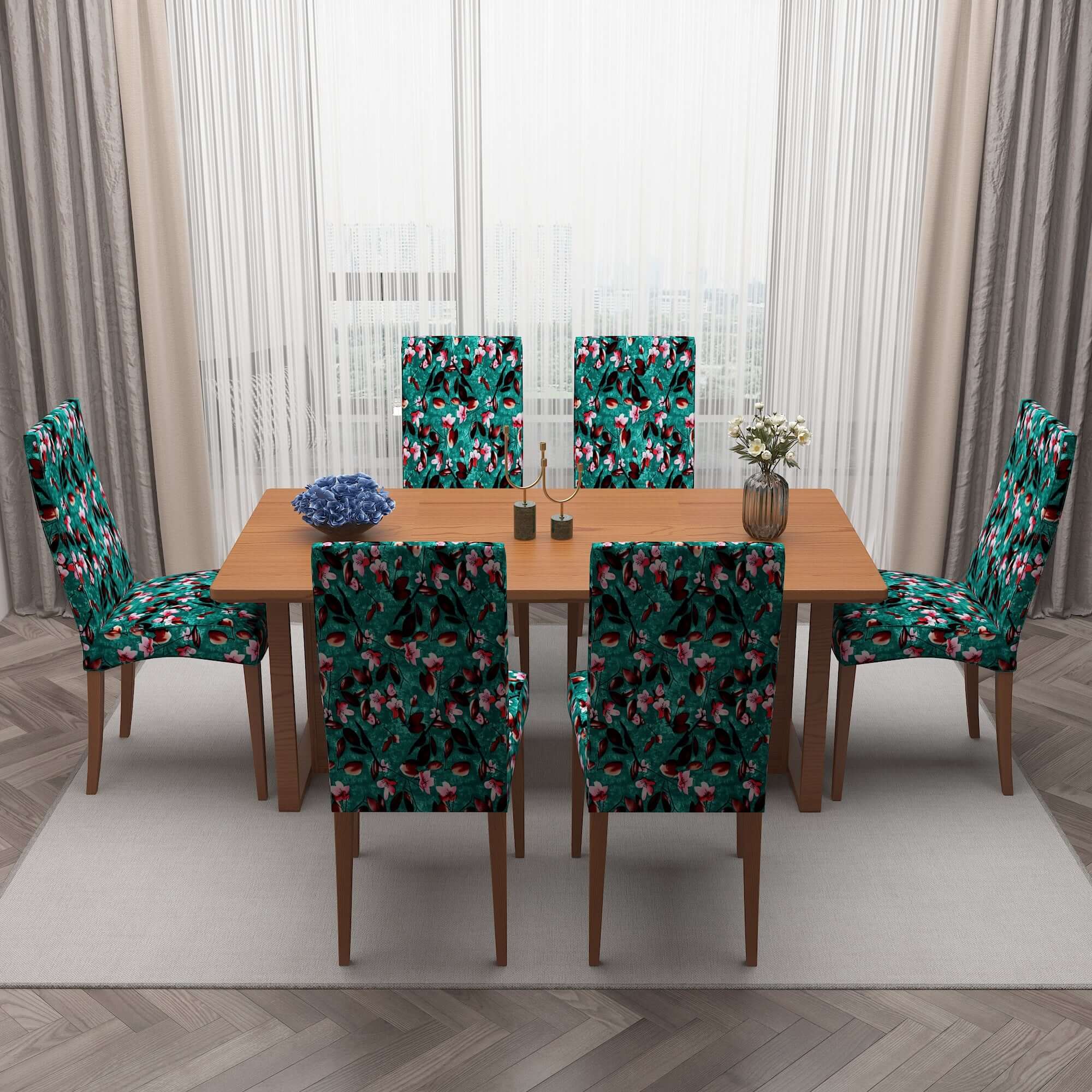 Polyester Spandex Stretchable Printed Chair Cover, MG11