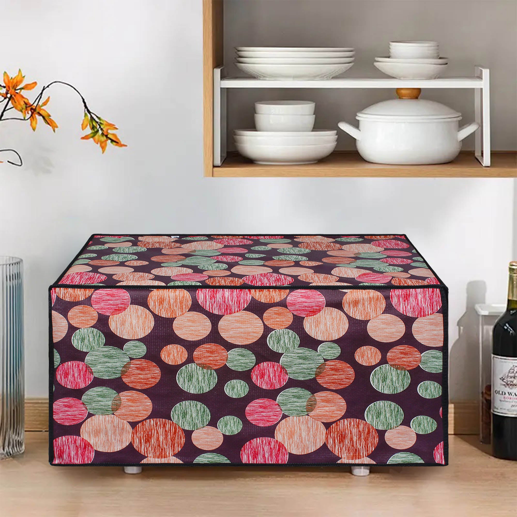 Microwave Oven Cover With Adjustable Front Zipper, SA66