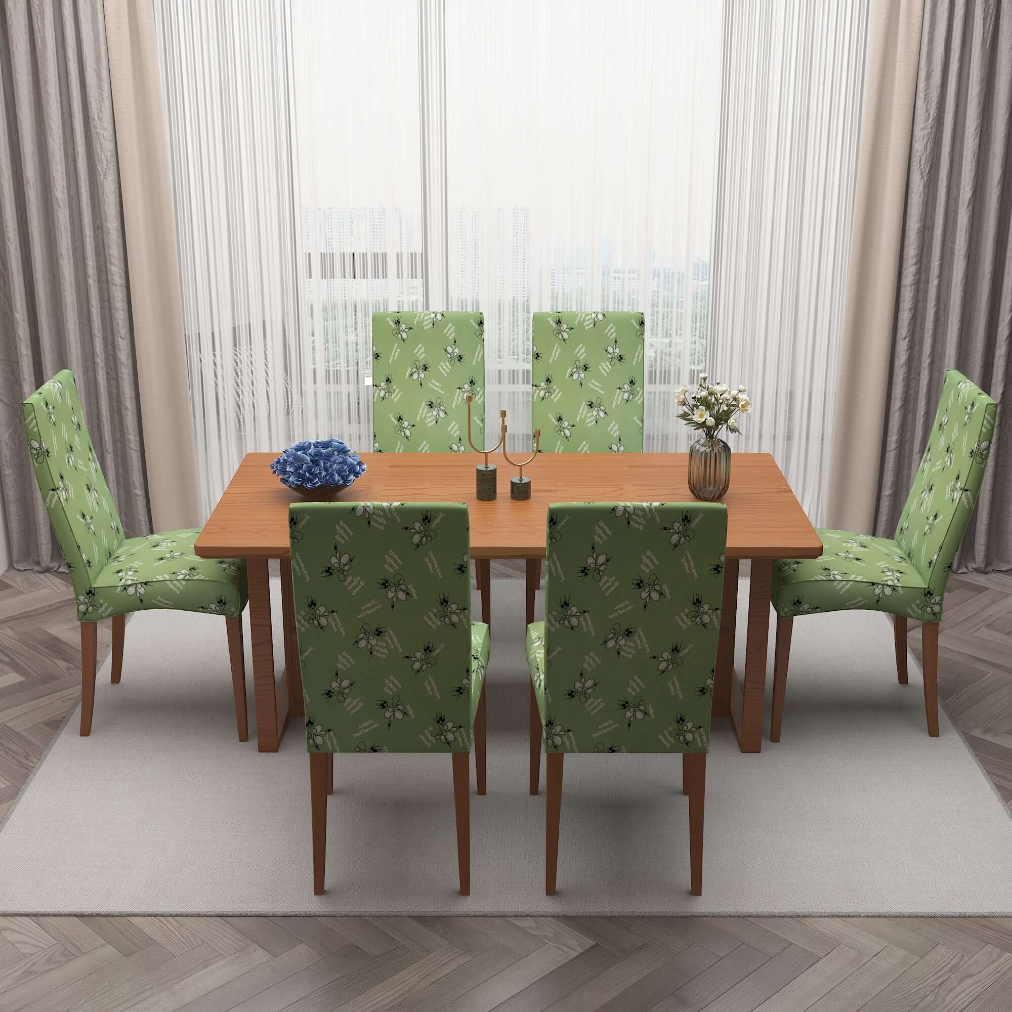 Polyester Spandex Stretchable Printed Chair Cover, MG36