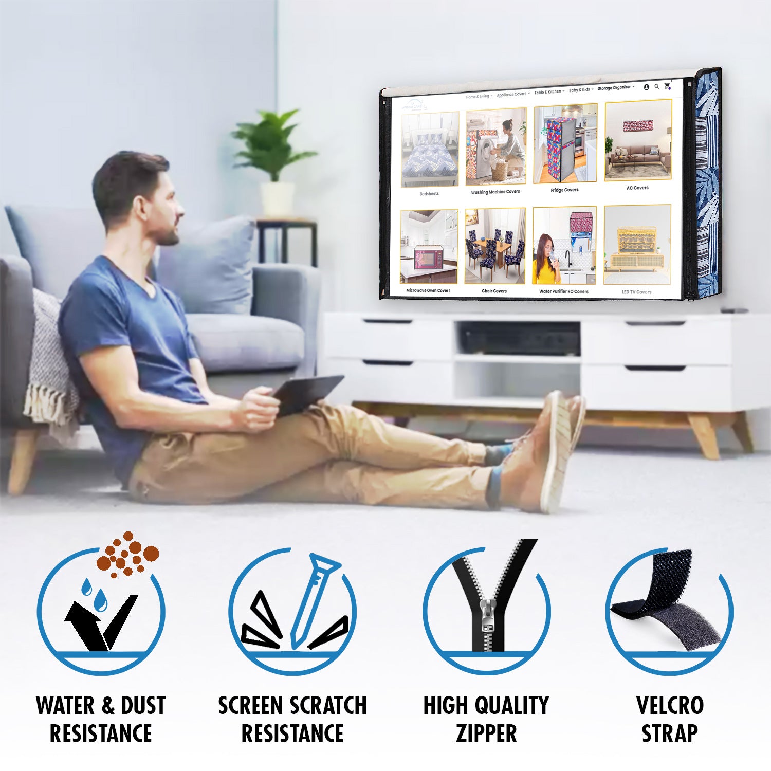 Waterproof Dustproof PVC LED TV Cover, SA25