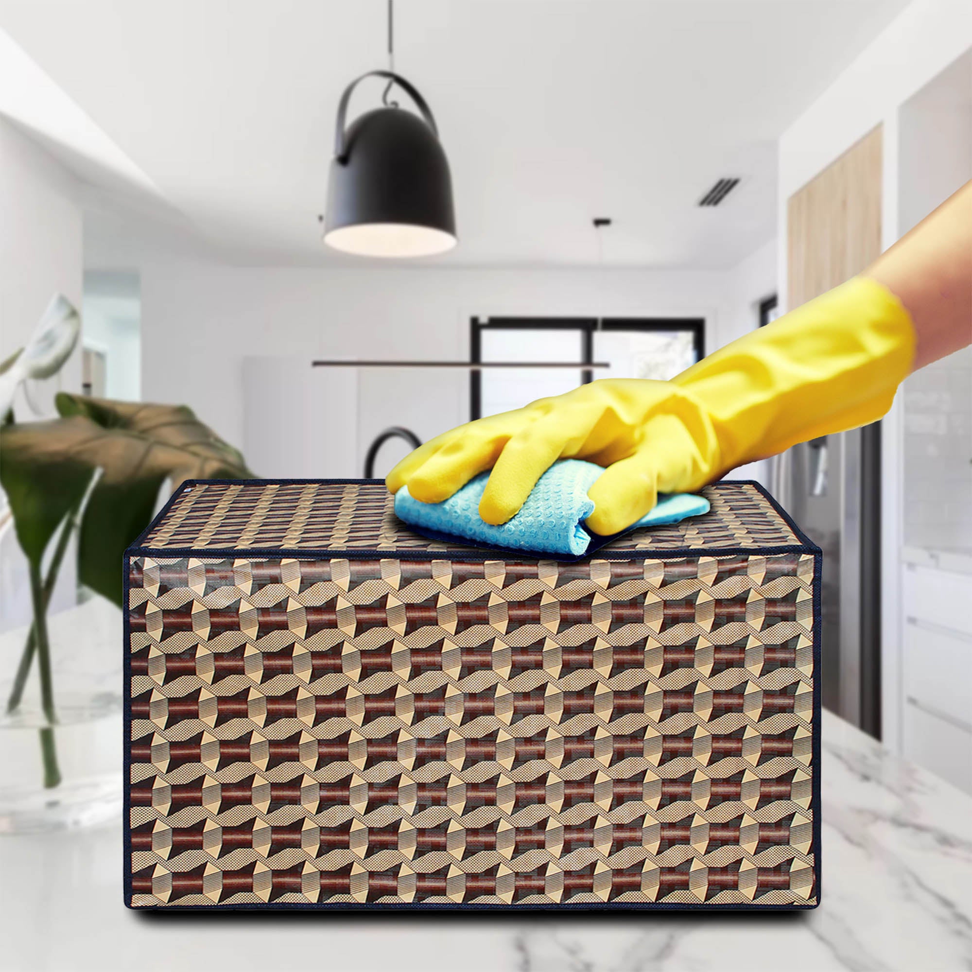 Microwave Oven Cover With Adjustable Front Zipper, SA06