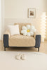 Dream Care Premium Square Fur Sofa Cover for L-Shape & 1,2,3 & 4 Seater Sofas || Luxury Plush Sofa Protector || Soft Couch Cover for Living Room