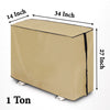 Waterproof and Dustproof Split Outdoor AC Cover, Beige