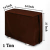 Waterproof and Dustproof Split Outdoor AC Cover, Coffee