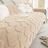 Dream Care Premium Square Fur Sofa Cover for L-Shape & 1,2,3 & 4 Seater Sofas || Luxury Plush Sofa Protector || Soft Couch Cover for Living Room