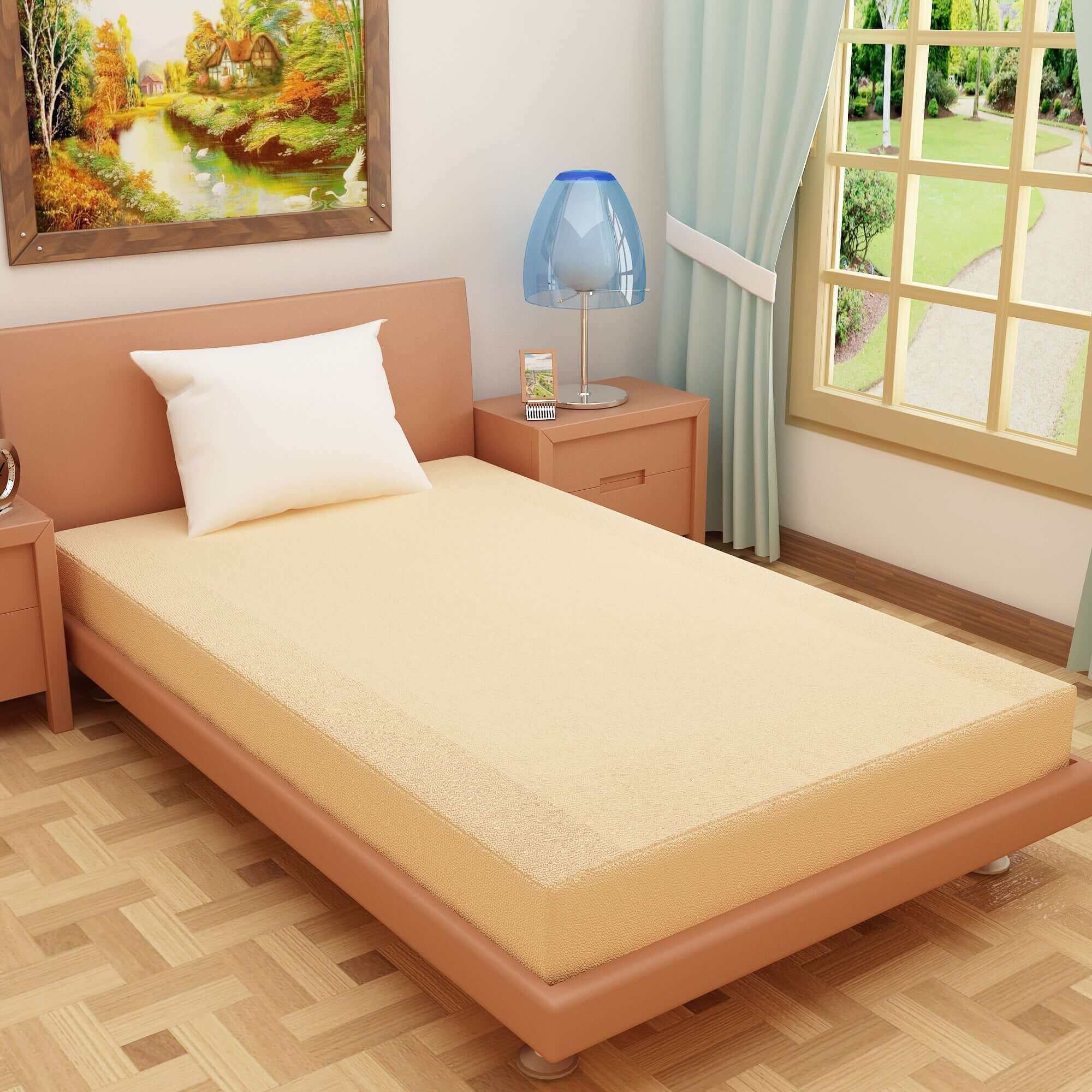 Waterproof Mattress Cover & Protector with 360 Degree Elastic Strap (2 year warranty)