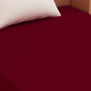 Waterproof Mattress Protector with 360 Degree Elastic Strap, Luxury Terry (Maroon, Available in 16 Sizes)