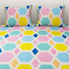 Colorful Printed Bedsheet Trio with pillow covers