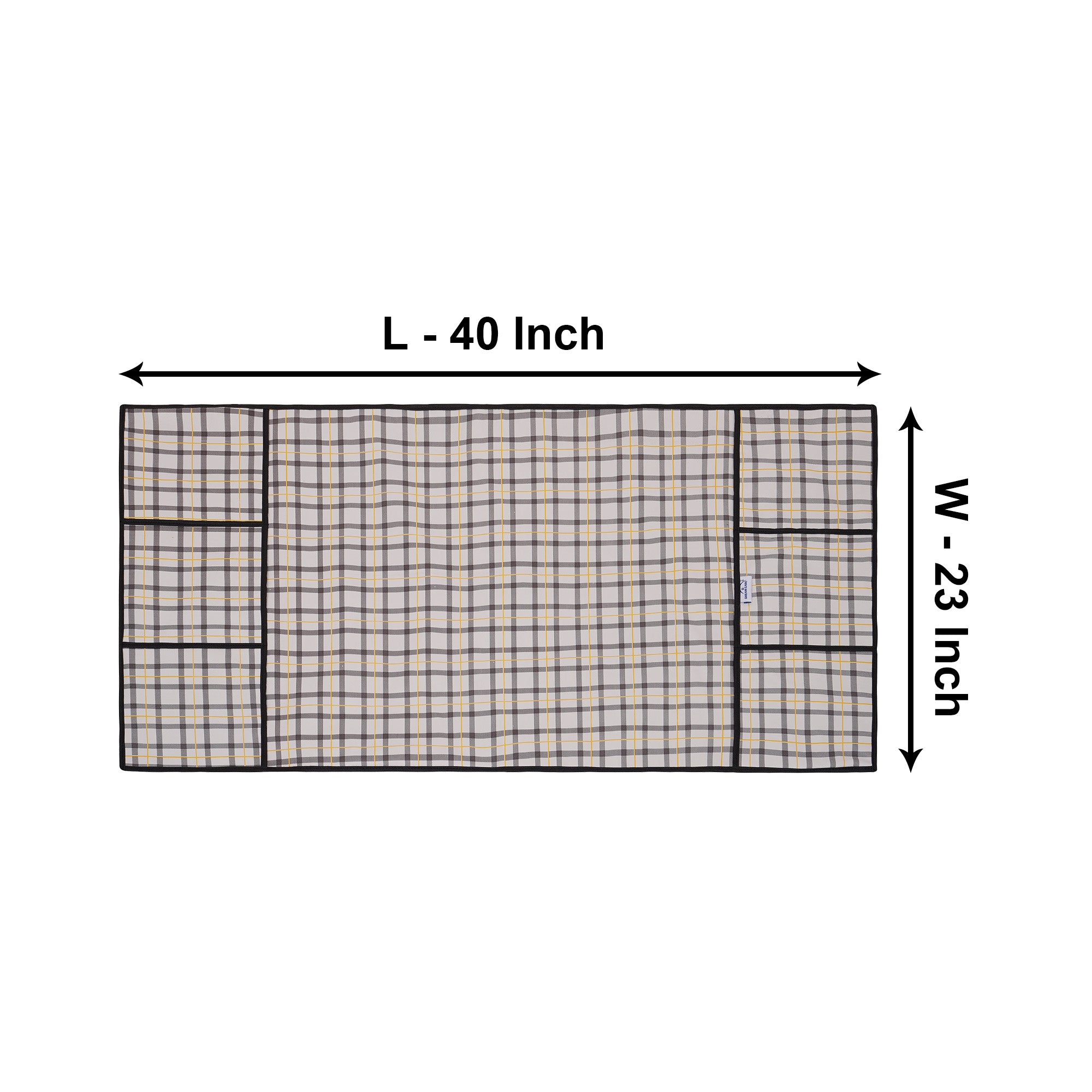 Waterproof & Dustproof Printed Fridge Top Cover, CA04