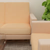 Waterproof Sofa Seat Protector Cover with Stretchable Elastic, Beige