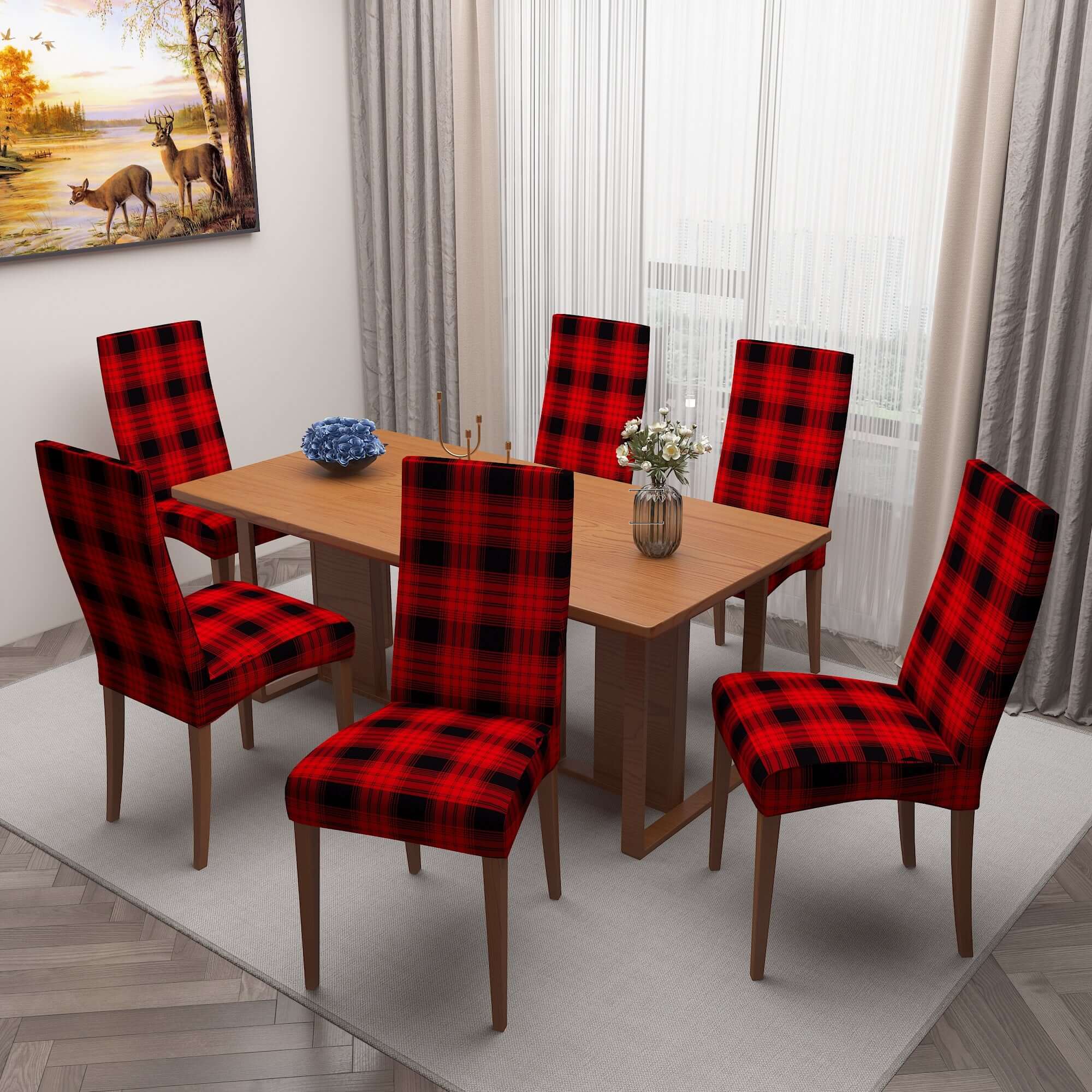 Polyester Spandex Stretchable Printed Chair Cover, MG09