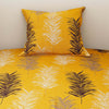 Colorful Printed Leaf Design Bedsheet With Pillow Covers | Dream Care