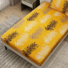 Colorful Printed Leaf Design Bedsheet With Pillow Covers | Dream Care