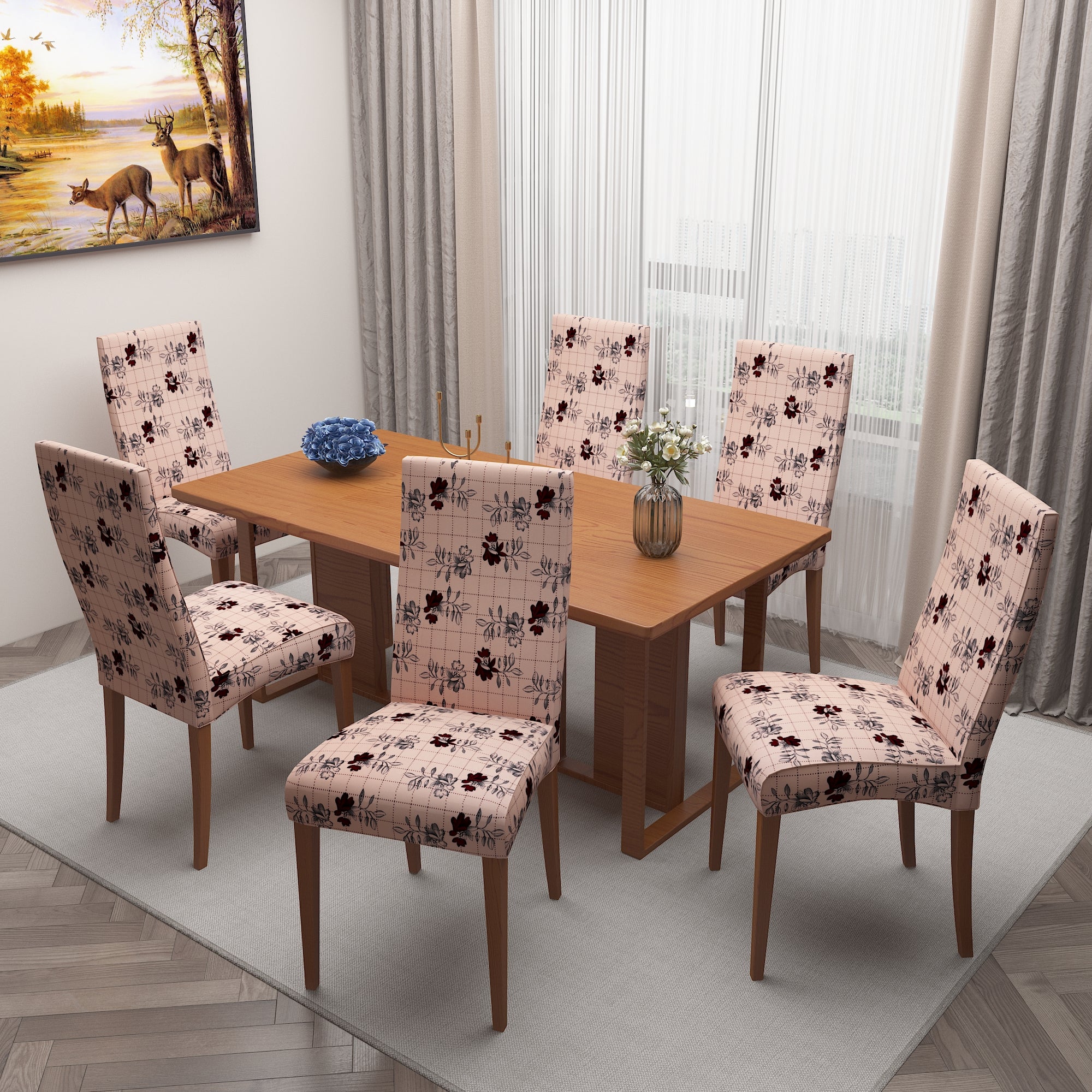 Polyester Spandex Stretchable Printed Chair Cover, MG25