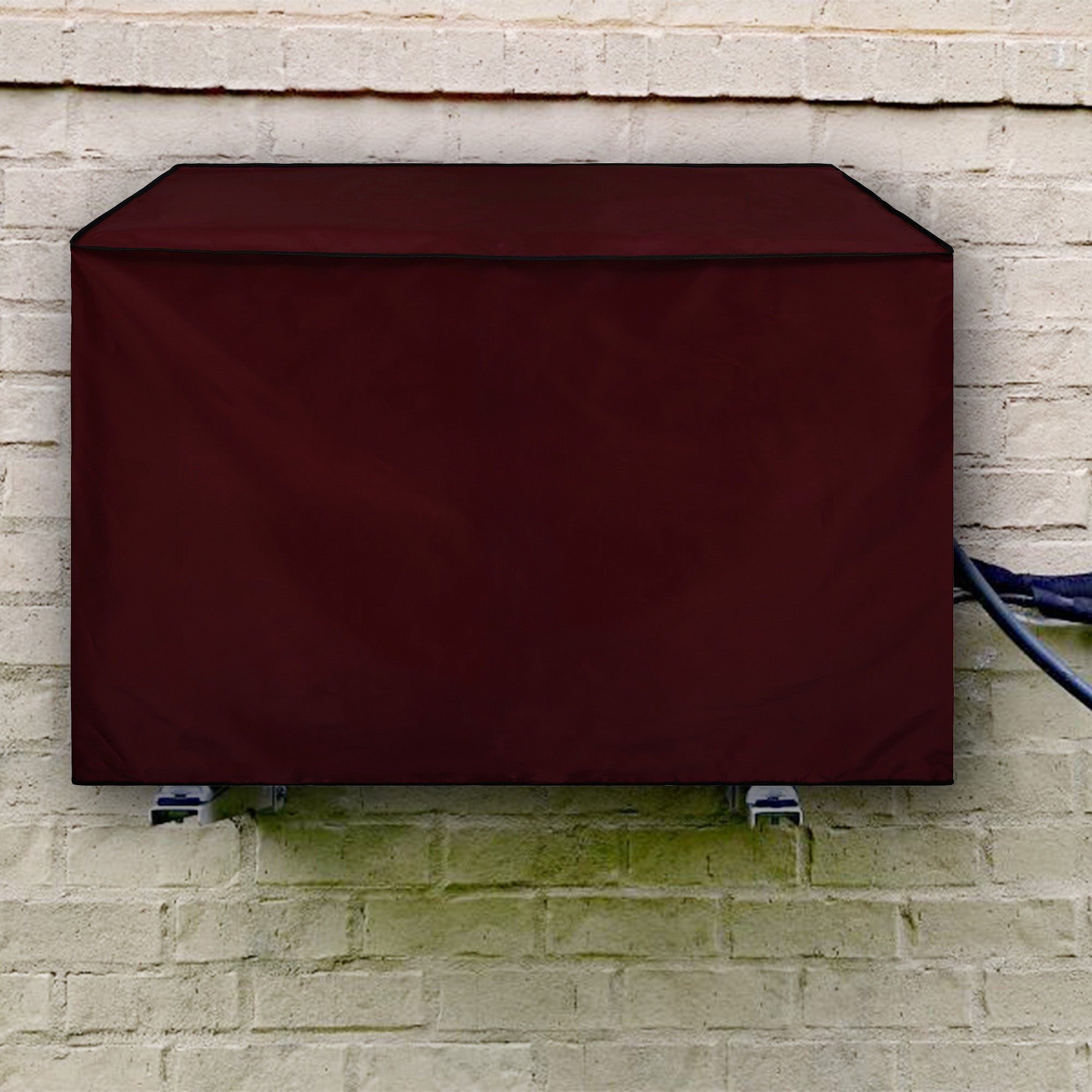 Waterproof and Dustproof Split Outdoor AC Cover, Maroon