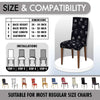 Polyester Spandex Stretchable Printed Chair Cover, MG18