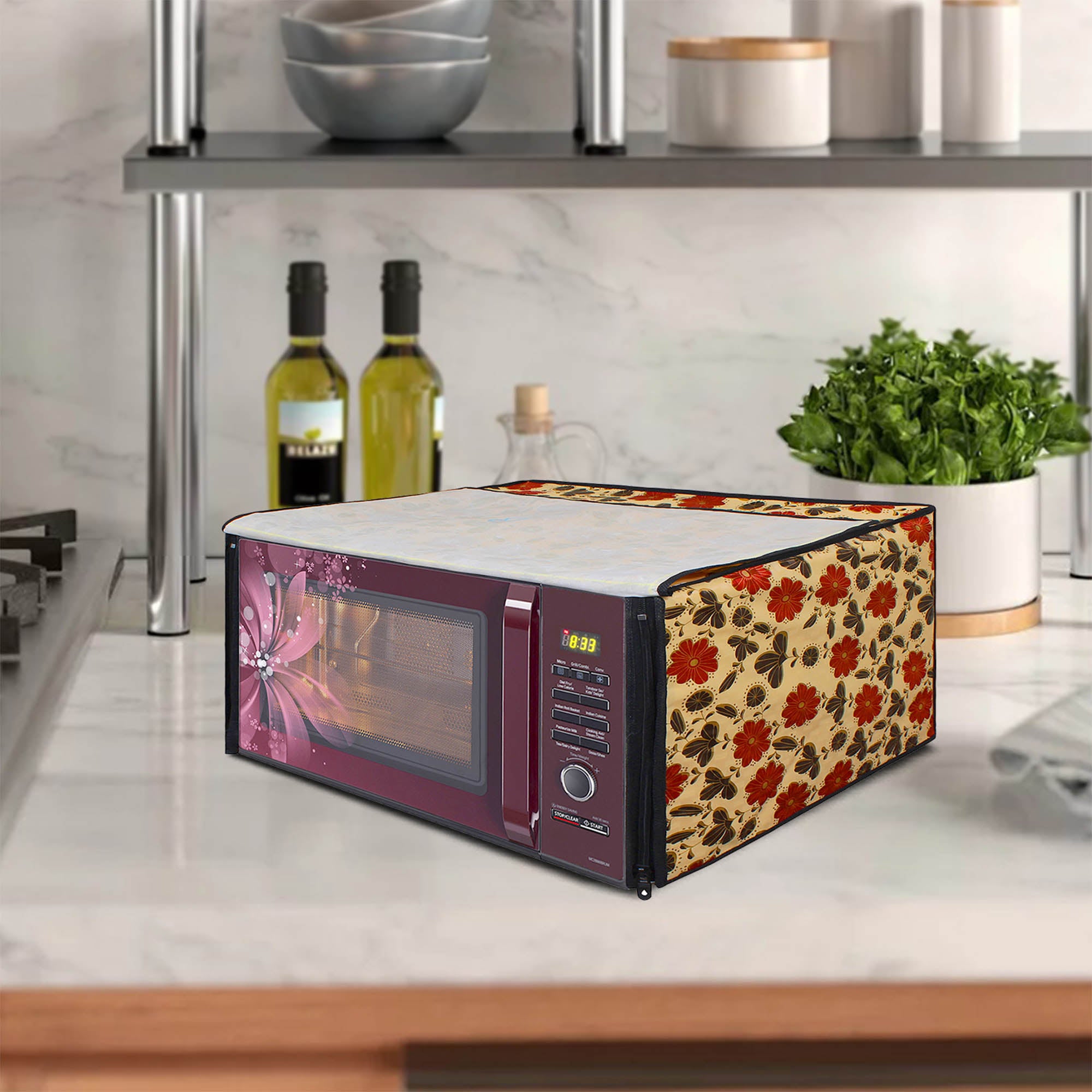 Microwave Oven Cover With Adjustable Front Zipper, SA50
